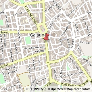 Mappa Corso Porta Luce, 31, 73013 Galatina, Lecce (Puglia)