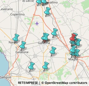 Mappa Via Robertini, 73013 Galatina LE, Italia (9.7995)