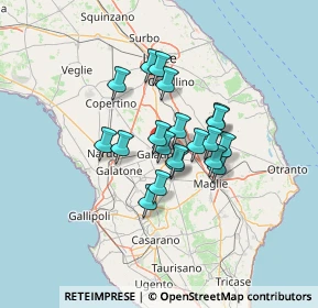 Mappa Via Robertini, 73013 Galatina LE, Italia (10.021)