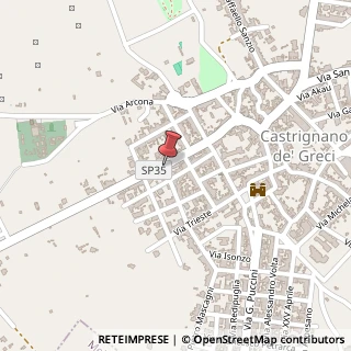 Mappa Via Corigliano D'Otranto, 5, 73020 Castrignano de' Greci, Lecce (Puglia)