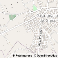Karte Castrignano de' Greci
