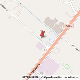 Mappa Via Cosenza, 75025 Policoro, Matera (Basilicata)
