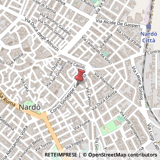 Mappa Corso Giuseppe Galliano, 52, 73048 Nardò, Lecce (Puglia)