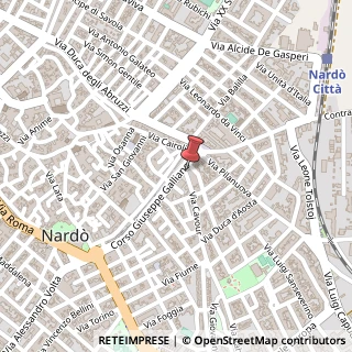 Mappa Via Cavour, 1/A, 73048 Nardò, Lecce (Puglia)