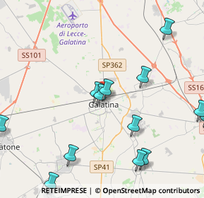 Mappa Via Albanese, 73013 Galatina LE, Italia (5.45231)