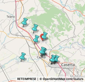 Mappa Via A. Russo, 81041 Vitulazio CE, Italia (7.32)