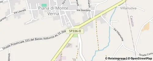 Mappa Piana di Monte Verna