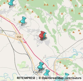 Mappa Via P. Lagnese, 81041 Vitulazio CE, Italia (7.07769)