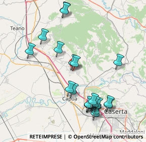 Mappa Via P. Lagnese, 81041 Vitulazio CE, Italia (9.034)