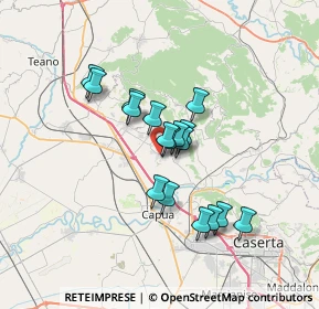 Mappa Via Petrarca, 81041 Vitulazio CE, Italia (5.60412)