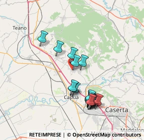 Mappa Via Petrarca, 81041 Vitulazio CE, Italia (7.615)