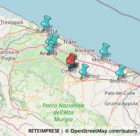 Mappa Via Vecchia Corato, 70033 Bisceglie BT, Italia (10.08909)