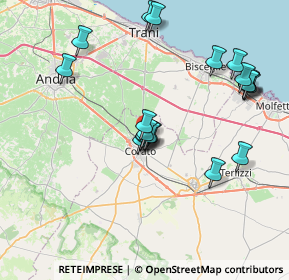 Mappa Via Vecchia Corato, 70033 Bisceglie BT, Italia (8.0925)