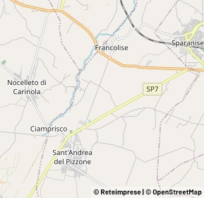 Mappa 81050 Francolise CE, Italia (1.77222)