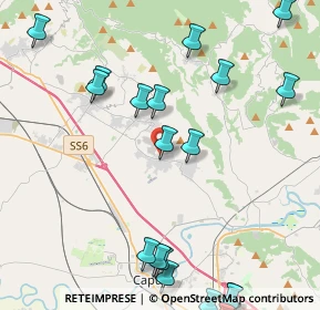 Mappa Via G. Garibaldi, 81041 Vitulazio CE, Italia (6.1025)