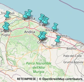 Mappa Via Ferrini, 70033 Corato BA, Italia (15.38231)