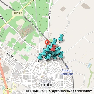 Mappa Via Ruggero Leoncavallo, 70033 Corato BA, Italia (0.2775)