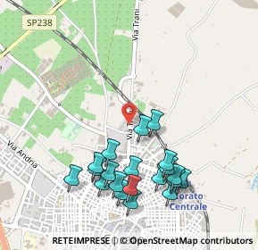 Mappa Via Ferrini, 70033 Corato BA, Italia (0.5625)