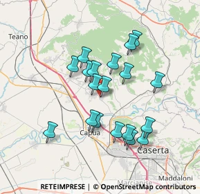 Mappa Via di Lello Caporale, 81041 Bellona CE, Italia (6.66)