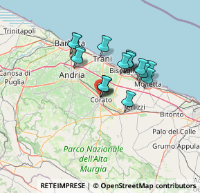 Mappa Via Vecchia Barletta, 70033 Corato BA, Italia (10.92412)