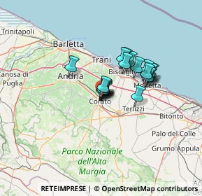 Mappa Via degli Orti, 70033 Corato BA, Italia (8.905)