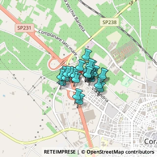 Mappa Via Corato, 70033 Corato BA, Italia (0.20385)