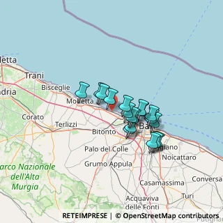 Mappa 70054 Le Macchie BA, Italia (10.44333)
