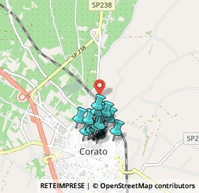 Mappa Via Cupa, 70033 Corato BA, Italia (0.822)