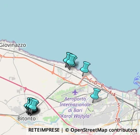 Mappa Via Principessa Giovanna, 70127 Bari BA, Italia (5.624)