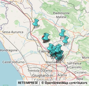 Mappa Via Torre Tommasi, 81041 Vitulazio CE, Italia (11.11611)