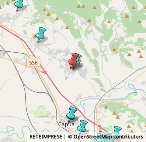 Mappa Via Torre Tommasi, 81041 Vitulazio CE, Italia (6.96308)