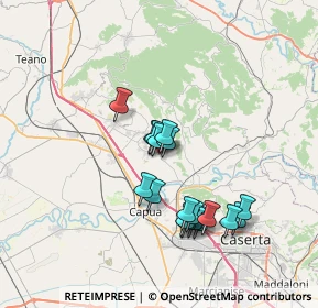 Mappa Via Giuseppe Ungaretti, 81041 Bellona CE, Italia (6.66944)