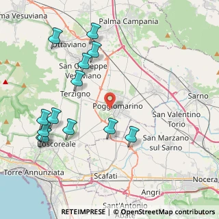 Mappa Via B. Buzzi, 80040 Poggiomarino NA, Italia (5.08308)