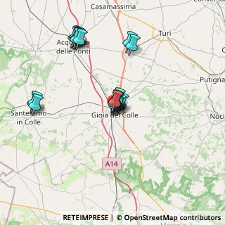 Mappa Via le Strettole, 70023 Gioia del Colle BA, Italia (7.4025)