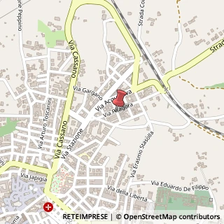 Mappa Via Euclide, 15, 70029 Santeramo in Colle, Bari (Puglia)