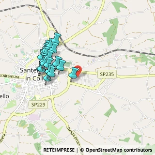 Mappa Via Caduti del Lavoro, 70029 Santeramo In Colle BA, Italia (0.9865)