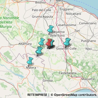 Mappa Via Caduti del Lavoro, 70029 Santeramo In Colle BA, Italia (7.2525)