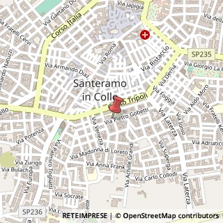Mappa Via Filippo Turati, 25/D, 70029 Santeramo in Colle, Bari (Puglia)