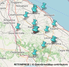 Mappa Zona artigianale, 70015 Noci BA, Italia (14.625)