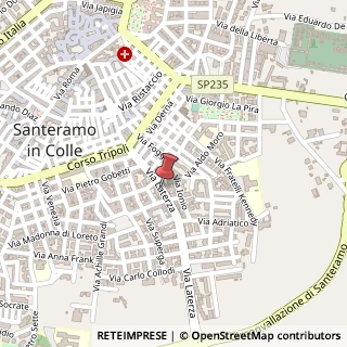 Mappa Via Laterza, 38/F, 70029 Santeramo in Colle, Bari (Puglia)