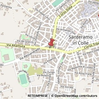 Mappa Via Altamura, 110, 70029 Santeramo in Colle, Bari (Puglia)