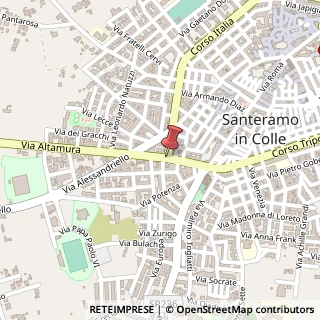Mappa Via Altamura,  50, 70022 Santeramo in Colle, Bari (Puglia)
