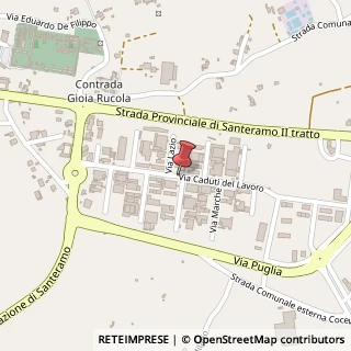 Mappa Via Caduti del Lavoro, 17, 70029 Santeramo in Colle, Bari (Puglia)