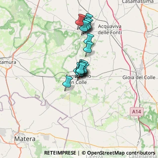 Mappa Via Po, 70029 Santeramo in Colle BA, Italia (5.4515)