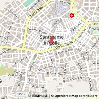 Mappa Via Palermo, 18, 70029 Santeramo in Colle, Bari (Puglia)