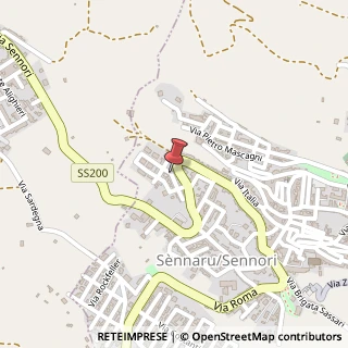 Mappa Via piemonte 25, 07036 Sennori, Sassari (Sardegna)