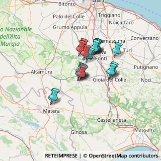 Mappa Via Saragat, 70029 Santeramo In Colle BA, Italia (10.2305)