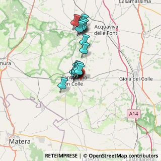 Mappa Via Liguria, 70029 Santeramo in Colle BA, Italia (5.92)