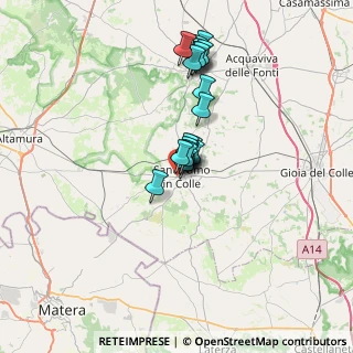 Mappa Via Perugia, 70029 Santeramo In Colle BA, Italia (5.533)