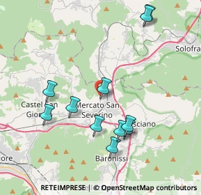 Mappa Via delle Puglie, 84085 Mercato San Severino SA, Italia (4.30727)